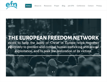 Tablet Screenshot of europeanfreedomnetwork.org